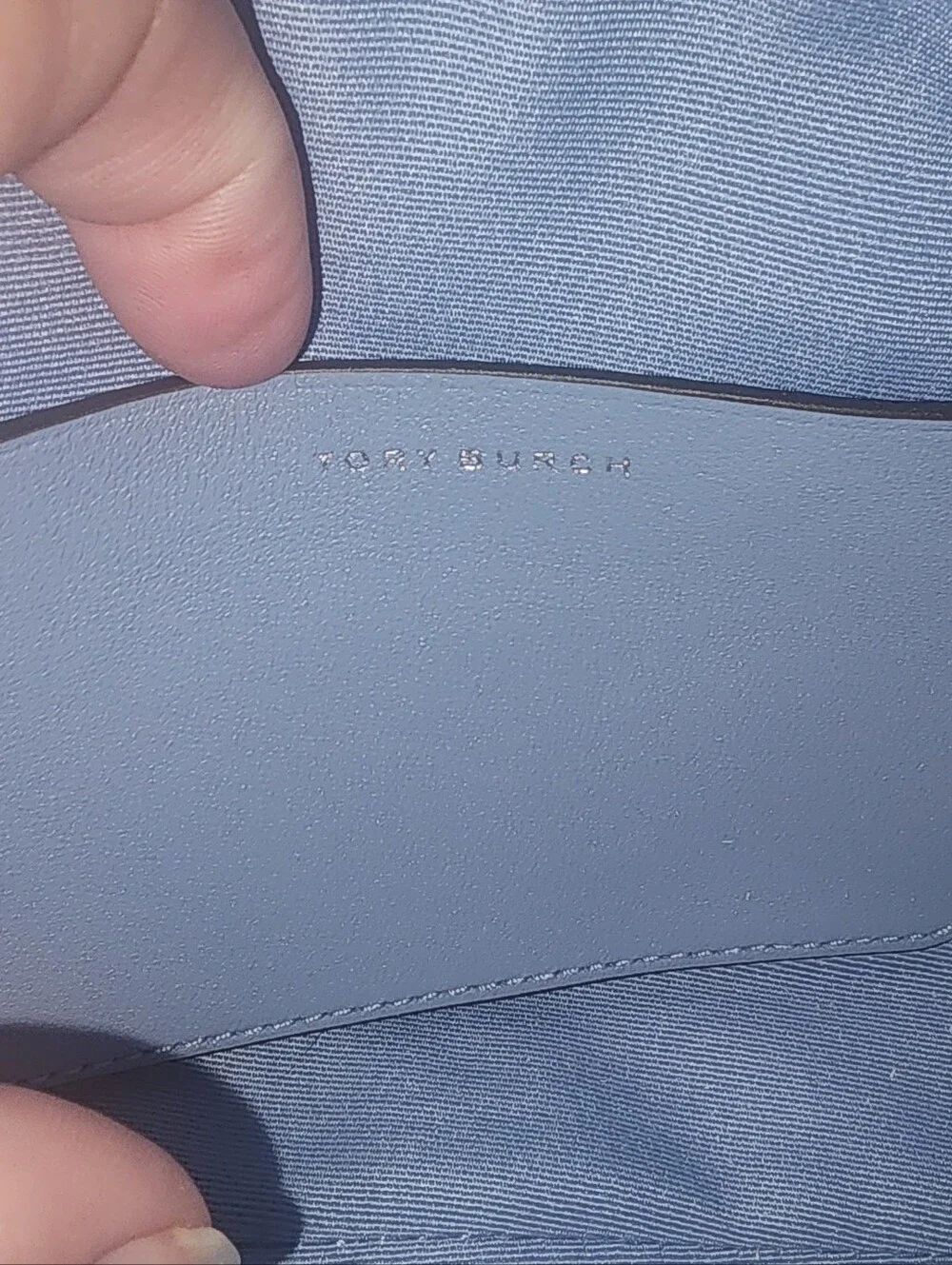 Tory Burch Fleming Soft Denim Crossbody
